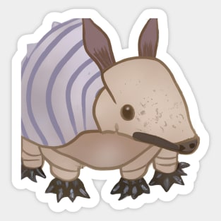 Cute Armadillo Drawing Sticker